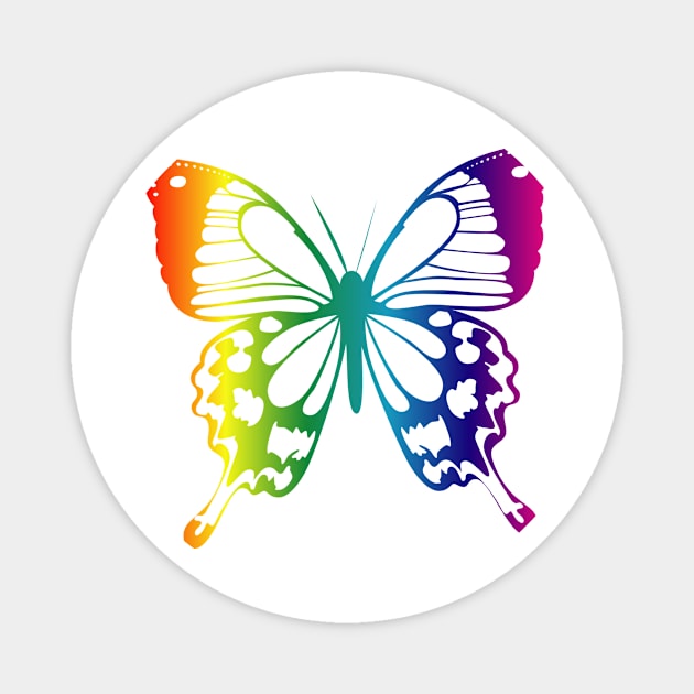 Colorful Butterfly Magnet by Pet & Nature Lovers